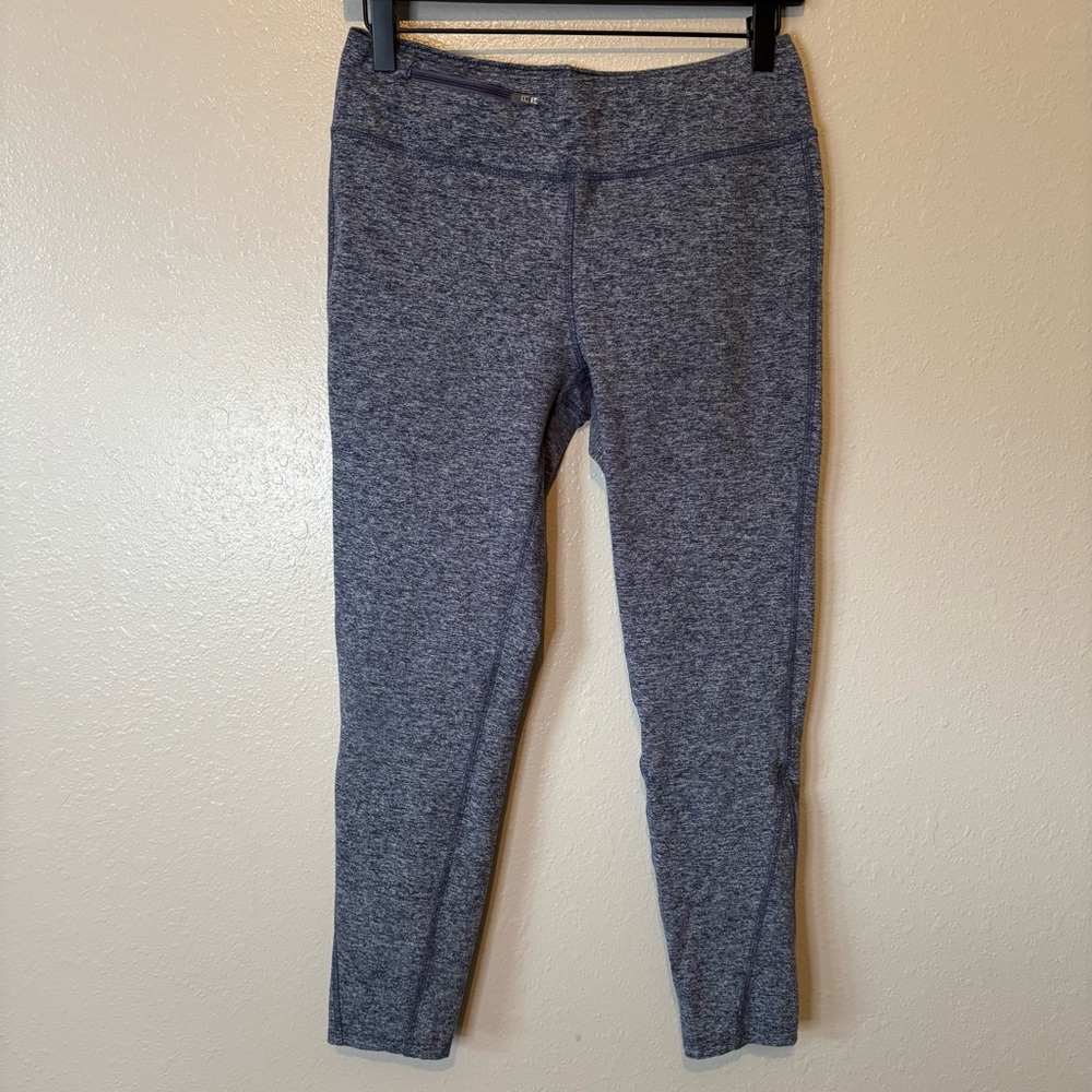 Blue Heathered Oiselle Leggings
